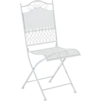 Pricenet Kiran Sedia Bianca - Arredamento rustico pieghevole per giardino Pricenet Kiran Sedia Bianca - Arredamento rustico pieghevole per giardino