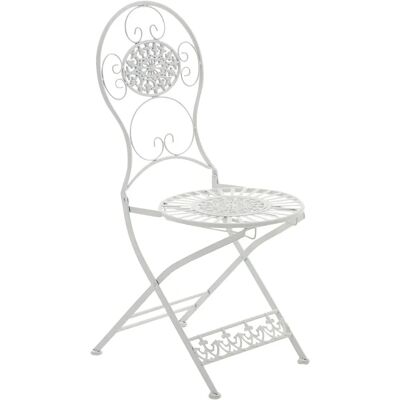Silla Plegable de Jardín Blanco CLP - Estilo Vintage Silla Plegable de Jardín Blanco CLP - Estilo Vintage