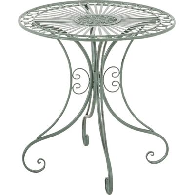 Mesa de Jardín Hari Verde Antiguo de Pricenet - Diseño de hierro nostálgico Mesa de Jardín Hari Verde Antiguo de Pricenet - Diseño de hierro nostálgico