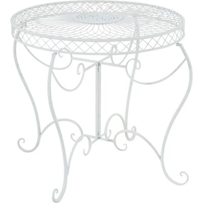 Pricenet Sheela Table Ronde Blanche - Décor de Jardin - Publicité Pricenet Sheela Table Ronde Blanche - Décor de Jardin - Publicité