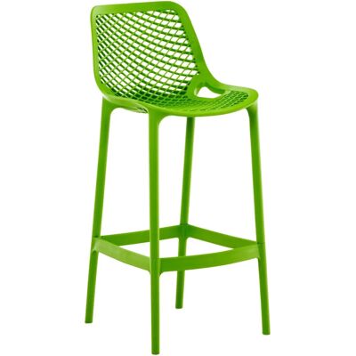Tabouret de bar moderne vert CLP - 75cm hauteur - Intérieur/Extérieur - Publicité Tabouret de bar moderne vert CLP - 75cm hauteur - Intérieur/Extérieur - Publicité
