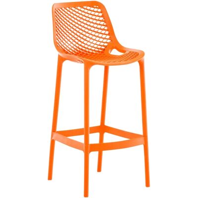 Tabouret de bar moderne orange CLP - Intérieur/Extérieur, 75cm - Publicité Tabouret de bar moderne orange CLP - Intérieur/Extérieur, 75cm - Publicité