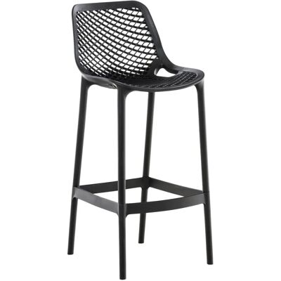 Tabouret de Bar Extérieur Air Noir CLP - Hauteur 75cm - Publicité Tabouret de Bar Extérieur Air Noir CLP - Hauteur 75cm - Publicité