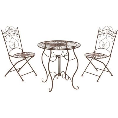 Conjunto de Muebles de Jardín CLP - Marrón Antiguo - Hecho a Mano, Vintage, Exterior Conjunto de Muebles de Jardín CLP - Marrón Antiguo - Hecho a Mano, Vintage, Exterior