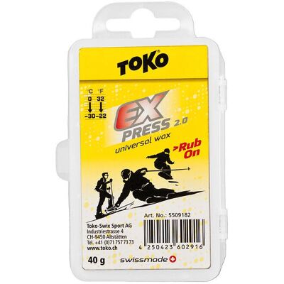 Cire de ski Toko Express Rub-On 40 g - Publicité Cire de ski Toko Express Rub-On 40 g - Publicité