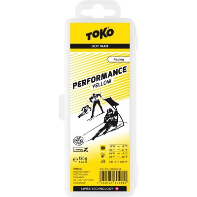 Toko Gelb Performance Ski/Snowboard-Wachs - Heiß, Fluorfrei Toko Gelb Performance Ski/Snowboard-Wachs - Heiß, Fluorfrei