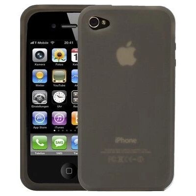 LOGOTRANS 102180 Grijze siliconen hoes voor iPhone 4 - Telefoonhoesje LOGOTRANS 102180 Grijze siliconen hoes voor iPhone 4 - Telefoonhoesje