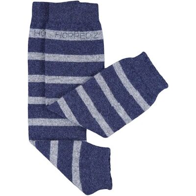 Hoppediz Baby Merino Wolle gestreifte Návleky - Baby Beinstulpen Hoppediz Baby Merino Wolle gestreifte Návleky - Baby Beinstulpen