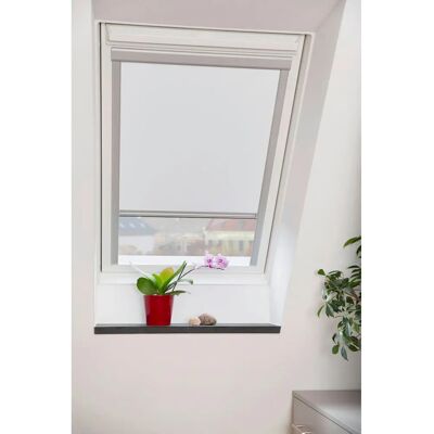 Lichtblick Weiß Velux Dachfensterrollo - Fensterbedeckung Lichtblick Weiß Velux Dachfensterrollo - Fensterbedeckung