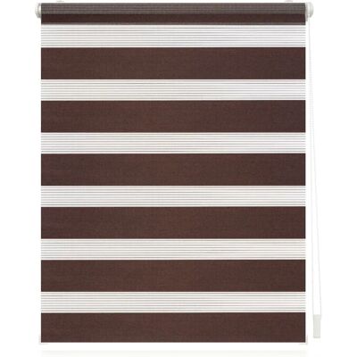 Lichtblick Duo-Rollo, Klemmfix, 60 x 150 cm, Polyester, dunkelbraun - Doppelrollo Lichtblick Duo-Rollo, Klemmfix, 60 x 150 cm, Polyester, dunkelbraun - Doppelrollo