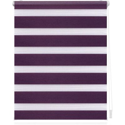 Lichtblick Duo-Rollo, Klemmfix, 80x150cm, Polyester, Brombeere - lila Lichtblick Duo-Rollo, Klemmfix, 80x150cm, Polyester, Brombeere - lila
