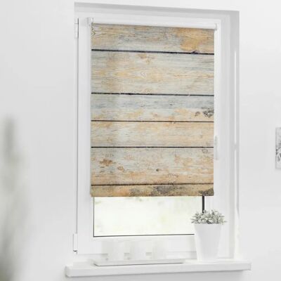 Lichtblick Shabby Chic Seitenzugrollo - 45x150cm, Braun Lichtblick Shabby Chic Seitenzugrollo - 45x150cm, Braun