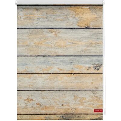 Lichtblick Shabby Chic Braune Rollo - Fensterdeko Lichtblick Shabby Chic Braune Rollo - Fensterdeko