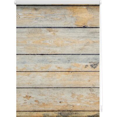 Lichtblick Shabby Chic Holzmuster Seitenzugrollo Lichtblick Shabby Chic Holzmuster Seitenzugrollo