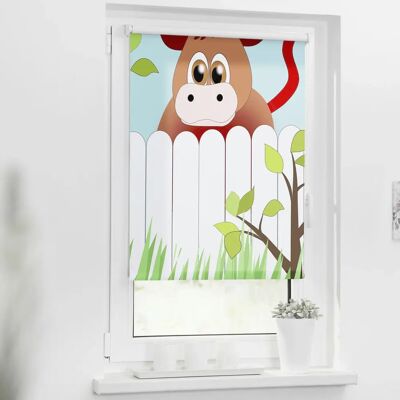 Lichtblick Ochse Otto Bunt Kinderrollo - Seitenzugrollo Lichtblick Ochse Otto Bunt Kinderrollo - Seitenzugrollo