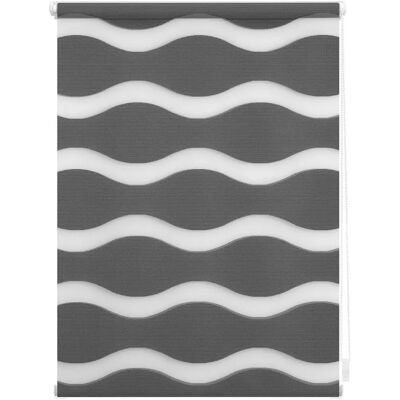 LICHTBLICK ORIGINAL Duo Rollo Klemmfix Welle - Grau LICHTBLICK ORIGINAL Duo Rollo Klemmfix Welle - Grau