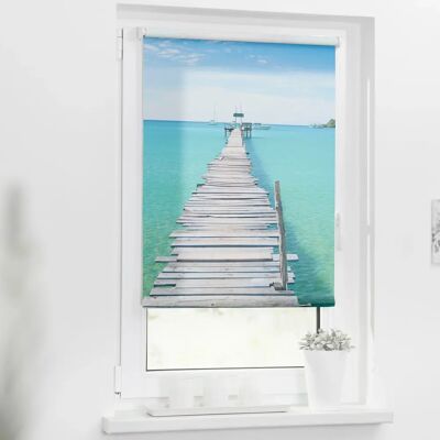 Lichtblick El Mar Blau Klemmfix - Blickdicht, 70x150cm Lichtblick El Mar Blau Klemmfix - Blickdicht, 70x150cm