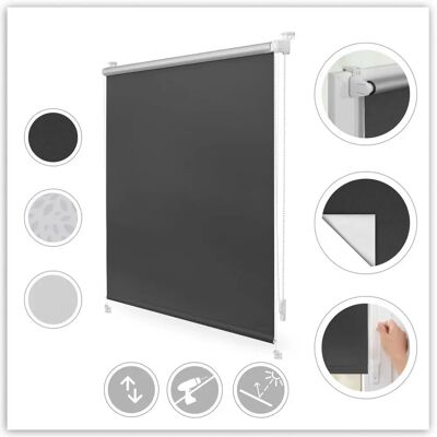 Lichtblick Modell - Anthrazit - 80x150cm - Verdunkelungsrollo Lichtblick Modell - Anthrazit - 80x150cm - Verdunkelungsrollo