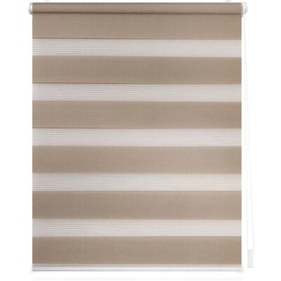 Lichtblick Duo-Rollo, Klemmfix, B x L: 60 x 150 cm, Polyester, taupe - grau - Doppelrollo Lichtblick Duo-Rollo, Klemmfix, B x L: 60 x 150 cm, Polyester, taupe - grau - Doppelrollo