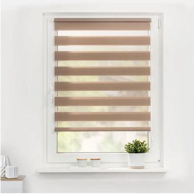 Lichtblick Duo-Rollo - Taupe, 80x150cm - Rollos Lichtblick Duo-Rollo - Taupe, 80x150cm - Rollos