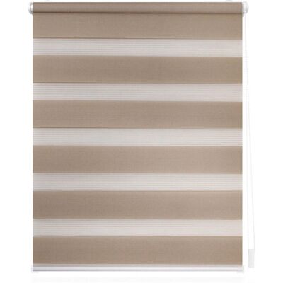 Lichtblick Duo-Rollo, Klemmfix, 55 x 150 cm, Polyester, taupe - grau Lichtblick Duo-Rollo, Klemmfix, 55 x 150 cm, Polyester, taupe - grau