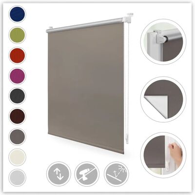 Lichtblick Thermo-Rollo - Taupe - Sicht- & Wärmeschutz Lichtblick Thermo-Rollo - Taupe - Sicht- & Wärmeschutz