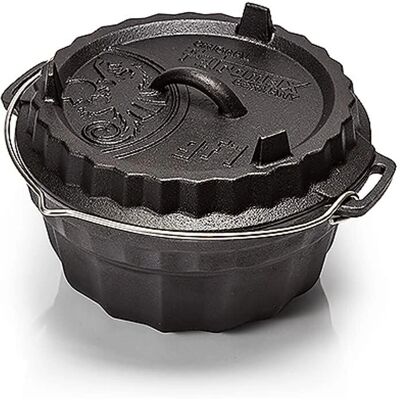 Petromax Moule à gâteau en fonte avec couvercle - 3 litres - Publicité Petromax Moule à gâteau en fonte avec couvercle - 3 litres - Publicité