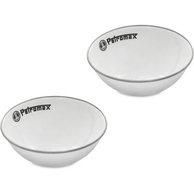 Petromax Enamel Bowls White 2 Pieces - Bowls Petromax Enamel Bowls White 2 Pieces - Bowls