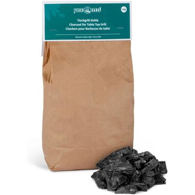 Feuerhand Kohle für Tischgrill - 1 kg Feuerhand Kohle für Tischgrill - 1 kg