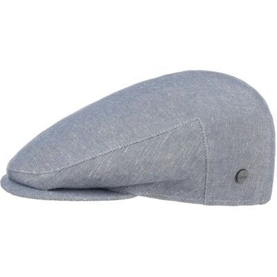 Lierys Light Blue Linen Flat Cap - Cap Lierys Light Blue Linen Flat Cap - Cap