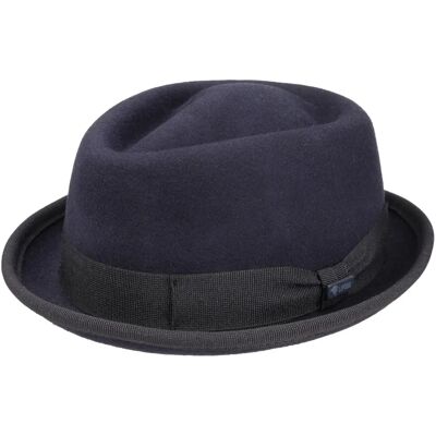 Chapeau Pork Pie en feutre navy Lipodo - Unisexe - Taille M Chapeau Pork Pie en feutre navy Lipodo - Unisexe - Taille M