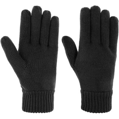 Gants en tricot Thinsulate Lipodo - Noir - L Gants en tricot Thinsulate Lipodo - Noir - L