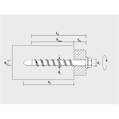 CELO - BTS 6-40 - TX30 - ZnAl - Betonschraube CELO - BTS 6-40 - TX30 - ZnAl - Betonschraube