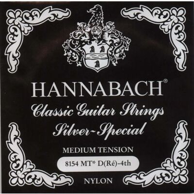 Cuerdas de guitarra Hannabach 8154 MT Silver Special - D4 Cuerdas de guitarra Hannabach 8154 MT Silver Special - D4