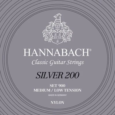 Hannabach Silver 200 Medium/Low Spänning - Gitarrsträngar Hannabach Silver 200 Medium/Low Spänning - Gitarrsträngar
