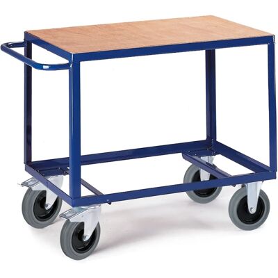 Rollcart Schwerer Tischwagen mit Ladefläche im Buchendekor - trolly Rollcart Schwerer Tischwagen mit Ladefläche im Buchendekor - trolly
