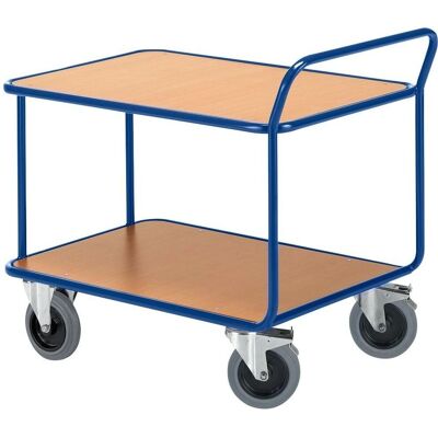Rollcart Schwerer Tischwagen mit Stahlrahmen und 2 Ladeflächen - Transportwagen Rollcart Schwerer Tischwagen mit Stahlrahmen und 2 Ladeflächen - Transportwagen