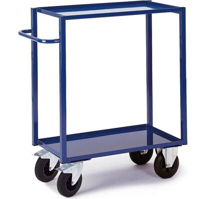 Rollcart Hoch mit 2 Blechwannen - Trolley Rollcart Hoch mit 2 Blechwannen - Trolley