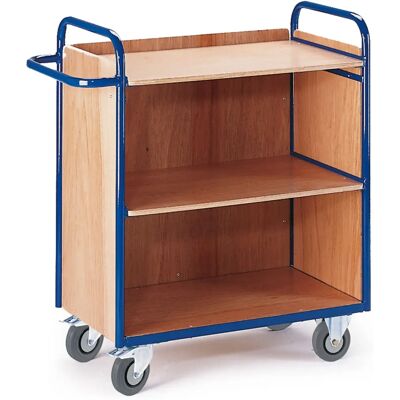 Rollcart Etagenwagen - Blau, 3 Ablagen - Wagen Rollcart Etagenwagen - Blau, 3 Ablagen - Wagen