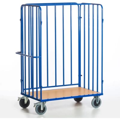 Rollcart Paketwagen 1880mm hoch 3 Wände offen mit Ladefläche im Buchendekor 1000x670mm Rollcart Paketwagen 1880mm hoch 3 Wände offen mit Ladefläche im Buchendekor 1000x670mm