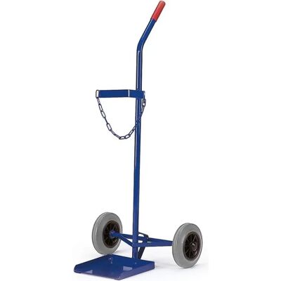 Rollcart Stahlflaschenroller 100kg Traglast für eine 40-50l Flasche Luftbereifung Rollcart Stahlflaschenroller 100kg Traglast für eine 40-50l Flasche Luftbereifung