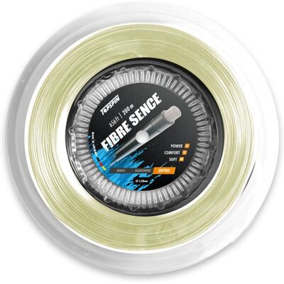 Topspin Fibre Sence 200m - Natural Tennis String - Unisex Topspin Fibre Sence 200m - Natural Tennis String - Unisex
