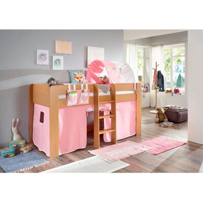 RELITA Andi Hochbett - Rosa, Naturholz-Design RELITA Andi Hochbett - Rosa, Naturholz-Design