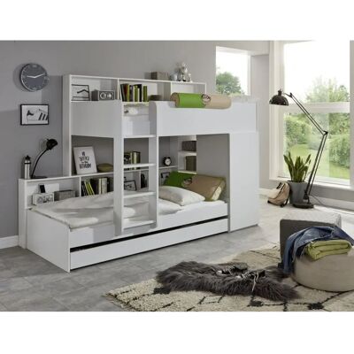 RELITA Etagenbett mit Schrank & Regalen - Etagenbett RELITA Etagenbett mit Schrank & Regalen - Etagenbett