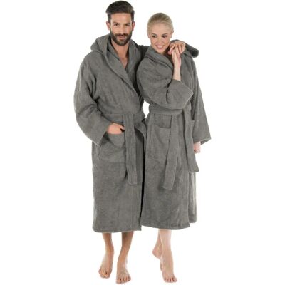 CelinaTex S-XXXL Peignoir unisexe à capuche en molleton de coton - Peignoir CelinaTex S-XXXL Peignoir unisexe à capuche en molleton de coton - Peignoir