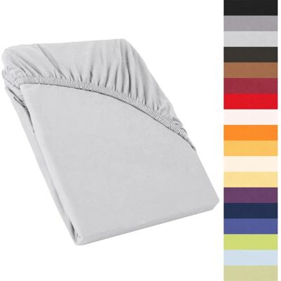 Perla Spannbettlaken - Mako Baumwolle, Elastisch, Verschiedene Farben Perla Spannbettlaken - Mako Baumwolle, Elastisch, Verschiedene Farben