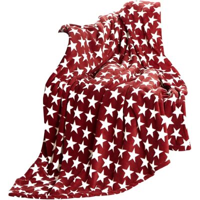 CelinaTex Flanell-Decke 150x200 cm Burgunder - Decke für Couch, Sofa, Zuhause CelinaTex Flanell-Decke 150x200 cm Burgunder - Decke für Couch, Sofa, Zuhause