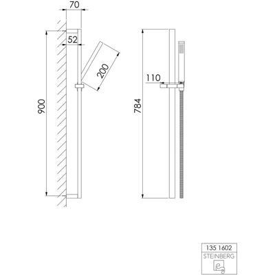 Set doccia Steinberg Serie 135 con barra da 900mm - Doccia Set doccia Steinberg Serie 135 con barra da 900mm - Doccia