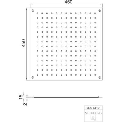Pannello doccia a incasso Steinberg Modello 39064 Relax Rain - Pannello doccia Pannello doccia a incasso Steinberg Modello 39064 Relax Rain - Pannello doccia