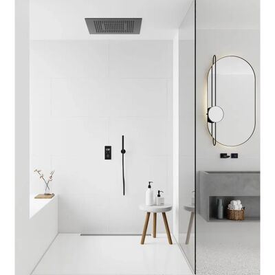 Steinberg Mattschwarz Regenpaneel - Rain Shower Panel Steinberg Mattschwarz Regenpaneel - Rain Shower Panel